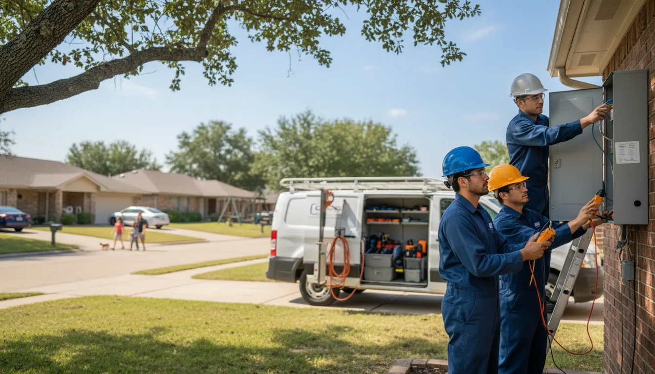 Certified electrician providing emergency electrical services in Palmer, IA